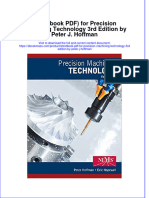 Etextbook PDF For Precision Machining Technology 3rd Edition by Peter J Hoffman