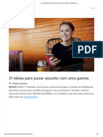 31 Ideias para Puxar Assunto Com Uma Garota