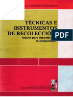 Técnicas e Instrumentos de Recolección - Agustín Rodas Malca