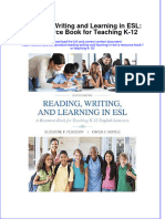 Reading Writing and Learning in Esl A Resource Book For Teaching K 12