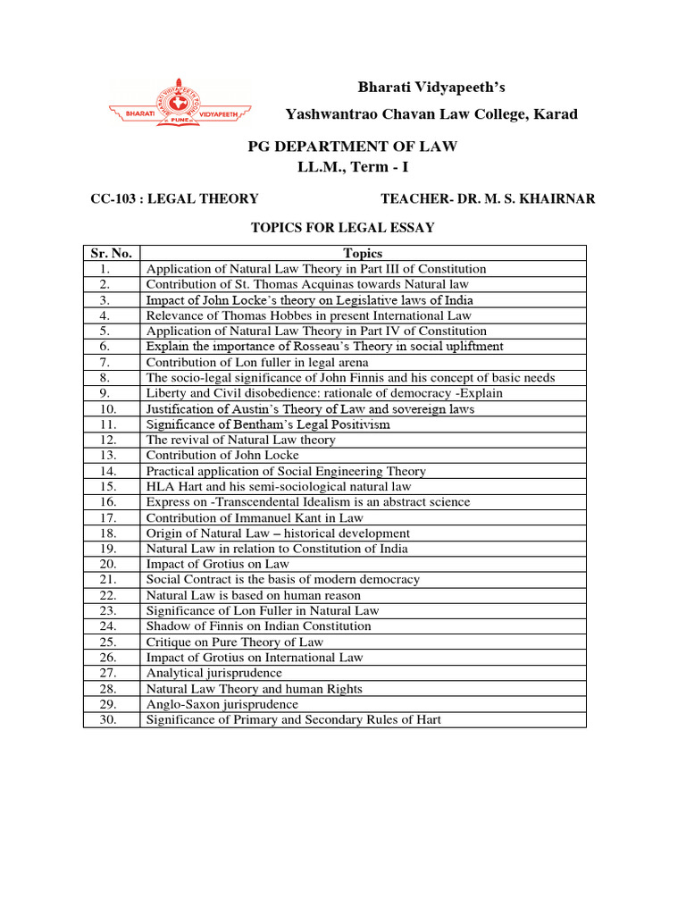 Legal Theory LL.M. | PDF | Jurisprudence | Natural Law