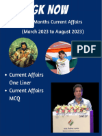 6 Month March 2023 To August 2023 Current Affairs Eng.