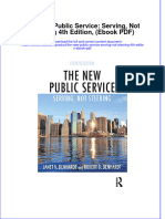 The New Public Service Serving Not Steering 4th Edition Ebook PDF