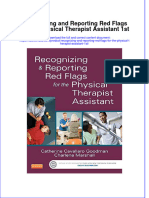 Recognizing and Reporting Red Flags For The Physical Therapist Assistant 1st