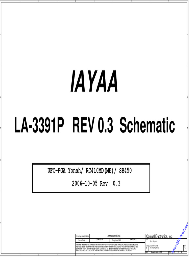 Compal Electronics Engineering Drawing | PDF | Telecommunications ...