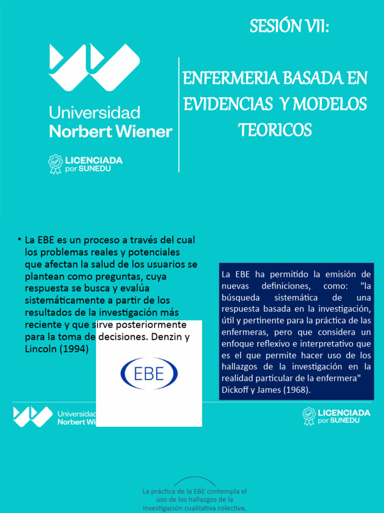 Enfermería Basada en Evidencias | PDF | Enfermería | Evidencia