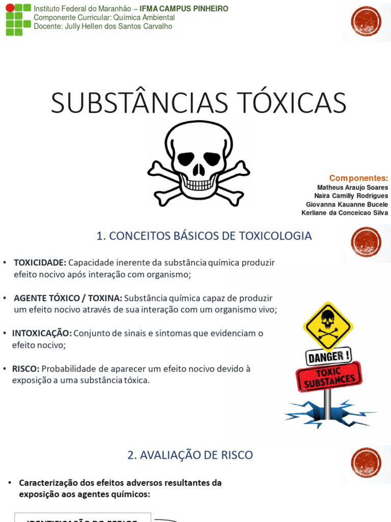 Substâncias Tóxicas (Química Ambiental) by Matheus A. S | PDF | Veneno ...