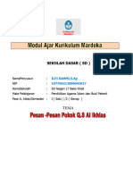 Modul Ajar Kelas 1 PB 6 Memahami Pesan Pokok Surat Al Ikhlas