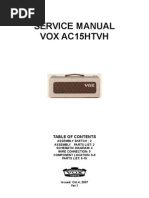 VOX AC15 HTVH Service Manual