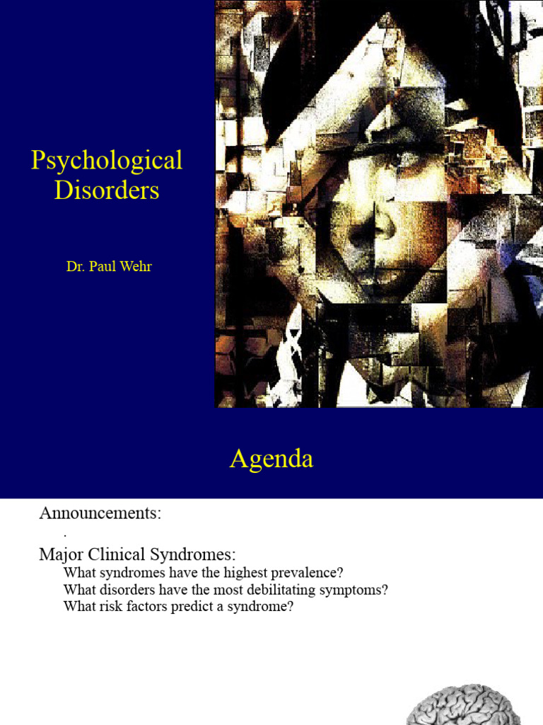 Overview of Psychological Disorders | PDF | Schizophrenia | Mental Disorder