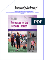 Acsms Resources For The Personal Trainer 5th Edition Ebook PDF