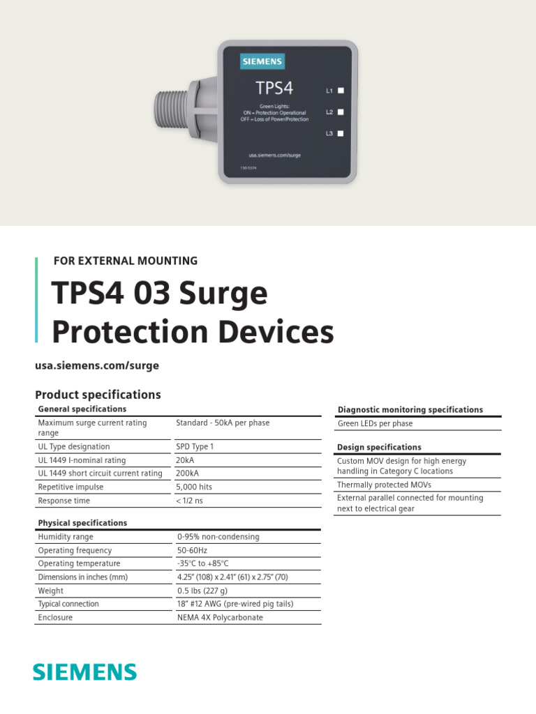 SIE DS TPS403 Boltshield | PDF | Electrical Engineering | Electrical ...