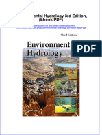 Environmental Hydrology 3rd Edition Ebook PDF