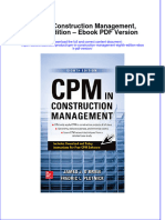 CPM in Construction Management Eighth Edition Ebook PDF Version