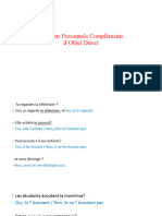 Pronoms Personnels Compléments D'objet Direct