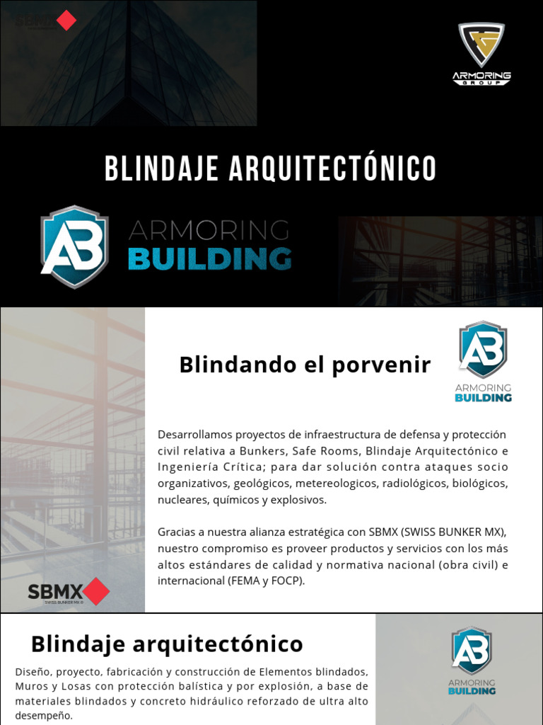 Blindaje Arquitectónico en Monterrey | PDF | Armadura | Hormigón