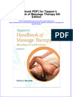 Etextbook PDF For Tappans Handbook of Massage Therapy 6th Edition