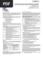 LCD Prog Quick Ref Guide