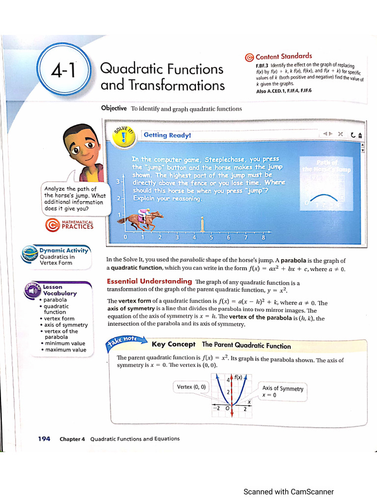10ext Quadratics Pearson | PDF