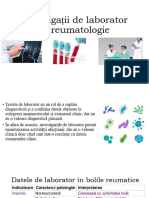 Investigații de Laboratoe În Reumatologie
