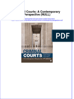 Criminal Courts A Contemporary Perspective Null