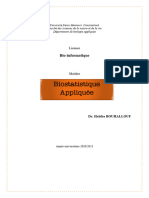 Biostatistique Appliquée