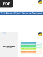 Lecture 5 Protein Sequence Database