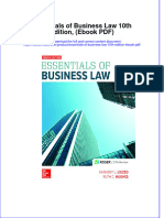 Essentials of Business Law 10th Edition Ebook PDF