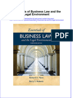 Essentials of Business Law and The Legal Environment