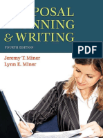 Proposal Planning Writing (Jeremy T. Miner