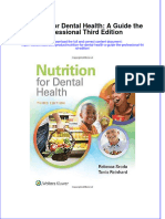Nutrition For Dental Health A Guide The Professional Third Edition