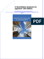 Etextbook Quantitative Analysis For Management 13th Edition