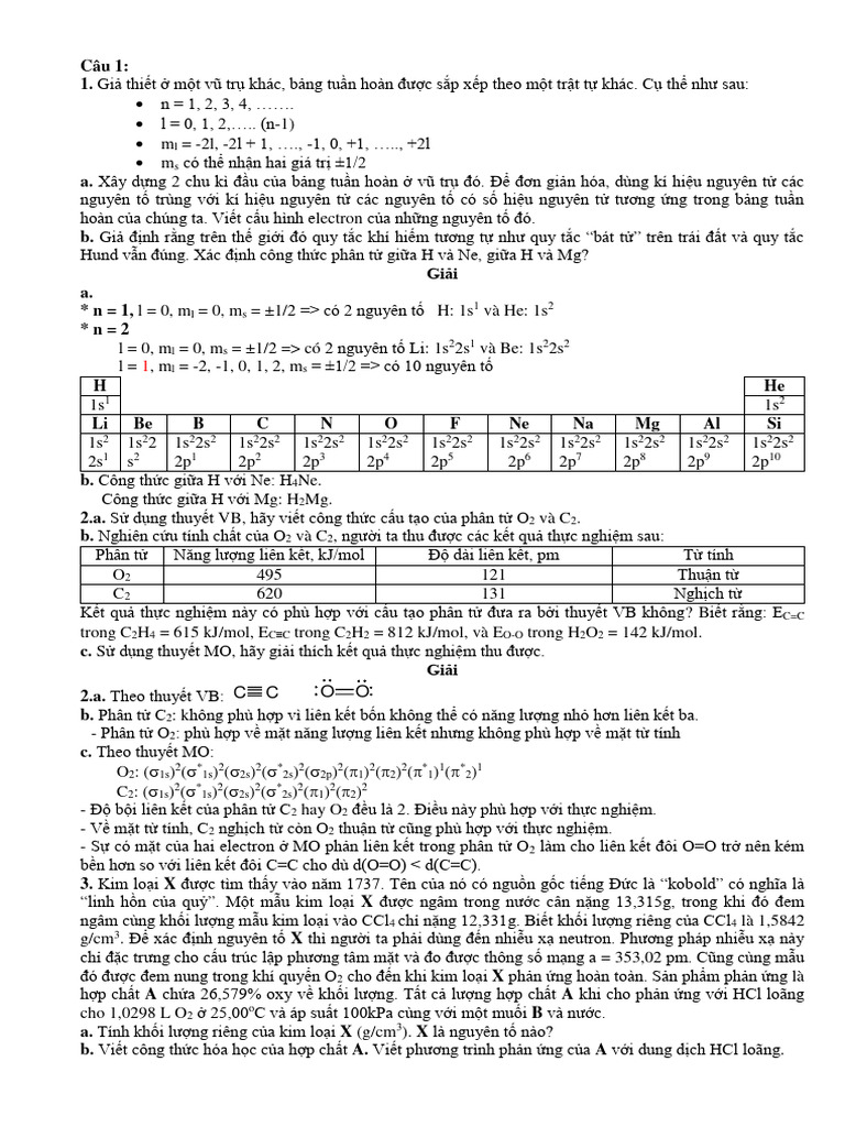 Dap An de 1 | PDF