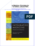 Integrative Medicine Principles For Practice 1st Edition Ebook PDF