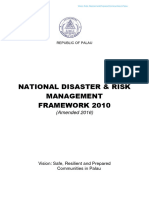 National Disaster & Risk Management Framework 2010: (Amended 2016)