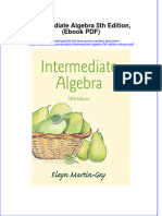Intermediate Algebra 5th Edition Ebook PDF