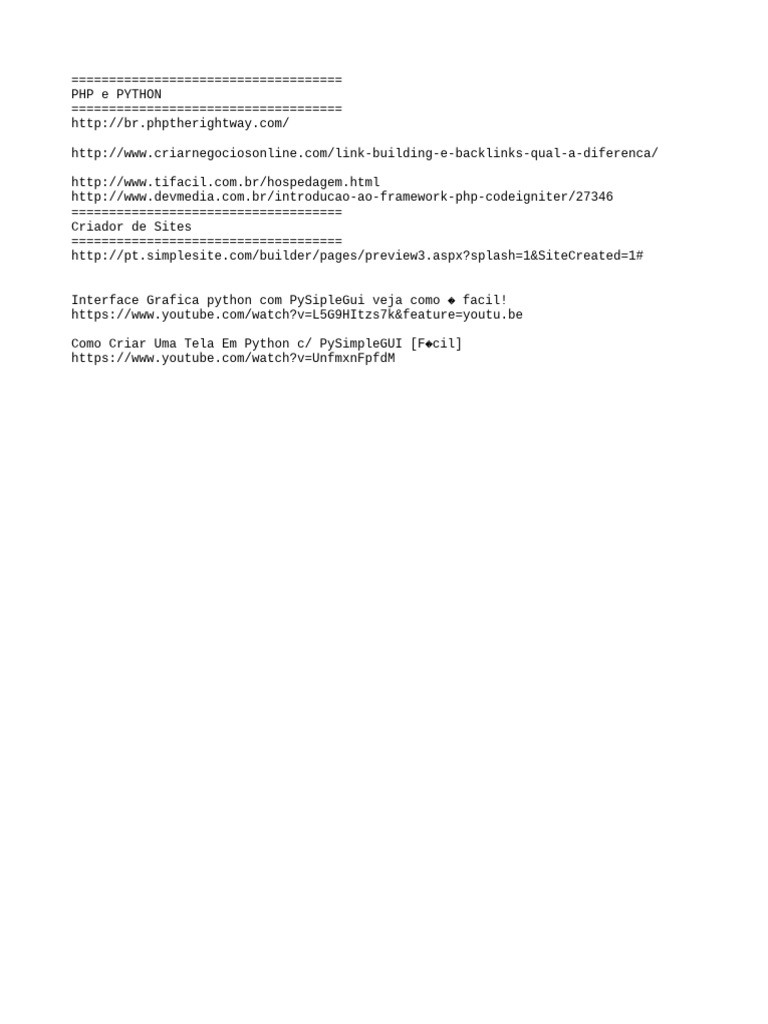 Php e python pdf