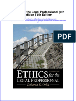 Ethics For The Legal Professional 8th Edition 8th Edition