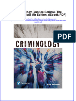 Criminology Justice Series The Justice Series 4th Edition Ebook PDF