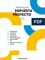 Presentación Proyecto Universitario Moderno Minimalista Amarillo