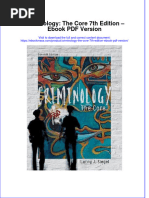 Criminology The Core 7th Edition Ebook PDF Version