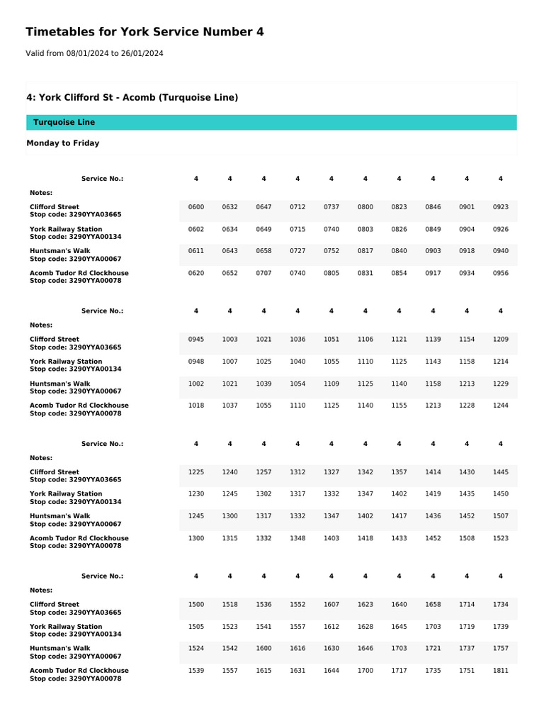 Timetable 4 | PDF | Technology & Engineering
