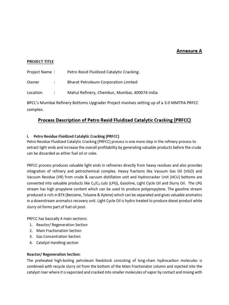 PRFCC Process Overview and Benefits | PDF
