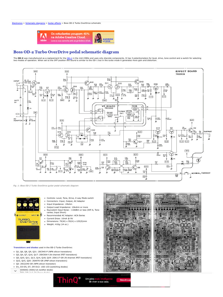 Boss OD-2 Turbo OverDrive | PDF | Electronic Engineering