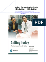 Selling Today Partnering To Create Value 14th Edition 14th Edition