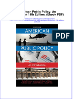 American Public Policy An Introduction 11th Edition Ebook PDF
