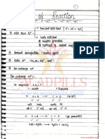 Salt Analysis and Reaction Handwritten Notes