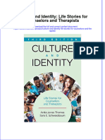 Culture and Identity Life Stories For Counselors and Therapists