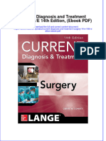 Current Diagnosis and Treatment Surgery 14 e 14th Edition Ebook PDF