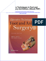 Operative Techniques in Foot and Ankle Surgery 2nd Edition Ebook PDF